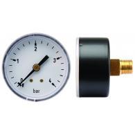 MANOMETER 106004 MESSING  50 MM  0–1 BAR A.A. G1/4 KLASSE 2,5