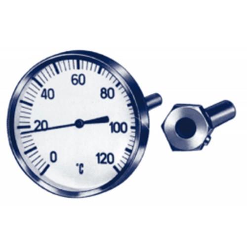 Bimetall-Thermometer 100 mm -35+50, L=100