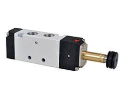 Einseitig wirkendes elektrisch/pneumatisches 5/2-Ventil  G1/8