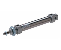 ISO-Roundline-Doppelwirkender Zylinder, 25 mm Durchmesser, 25 mm Hub