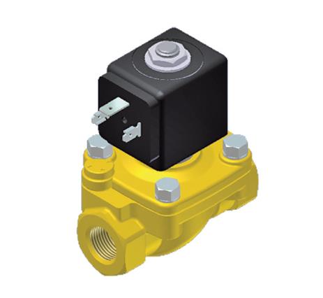 2/2-Magnetventil für Flüssigkeiten und Luft | 1/2" BSP | NC