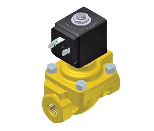 2/2-Magnetventil für Flüssigkeiten und Luft, hoher Durchfluss und hoher Druck | 1/2" BSP | NC