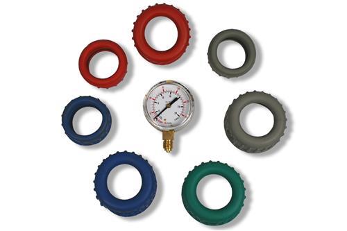 MANOMETER-SCHUTZKAPPE, ROT, Ø 50