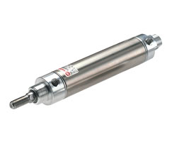Roundline-Doppelwirkender Zylinder, 20 mm Durchmesser, 100 mm Hub