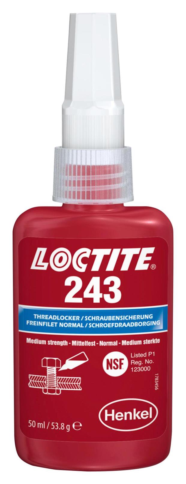 LOCTITE 243 GEWINDESICHERUNG 50 ML, MITTLERE FESTIGKEIT