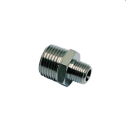DOPPELNIPPEL, AUSGANG/AUSGANG  BSP CON – MES VERN – C1: R1/4 – C2: R1/2 | 0900 13 21