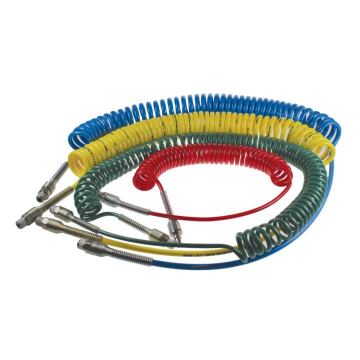 PA-Spiralschlauch, blau, 8 × 6, WL = 2 m, G1/4" | 1470P08 04 13