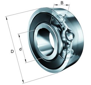 Kugellager 6306-2RSR