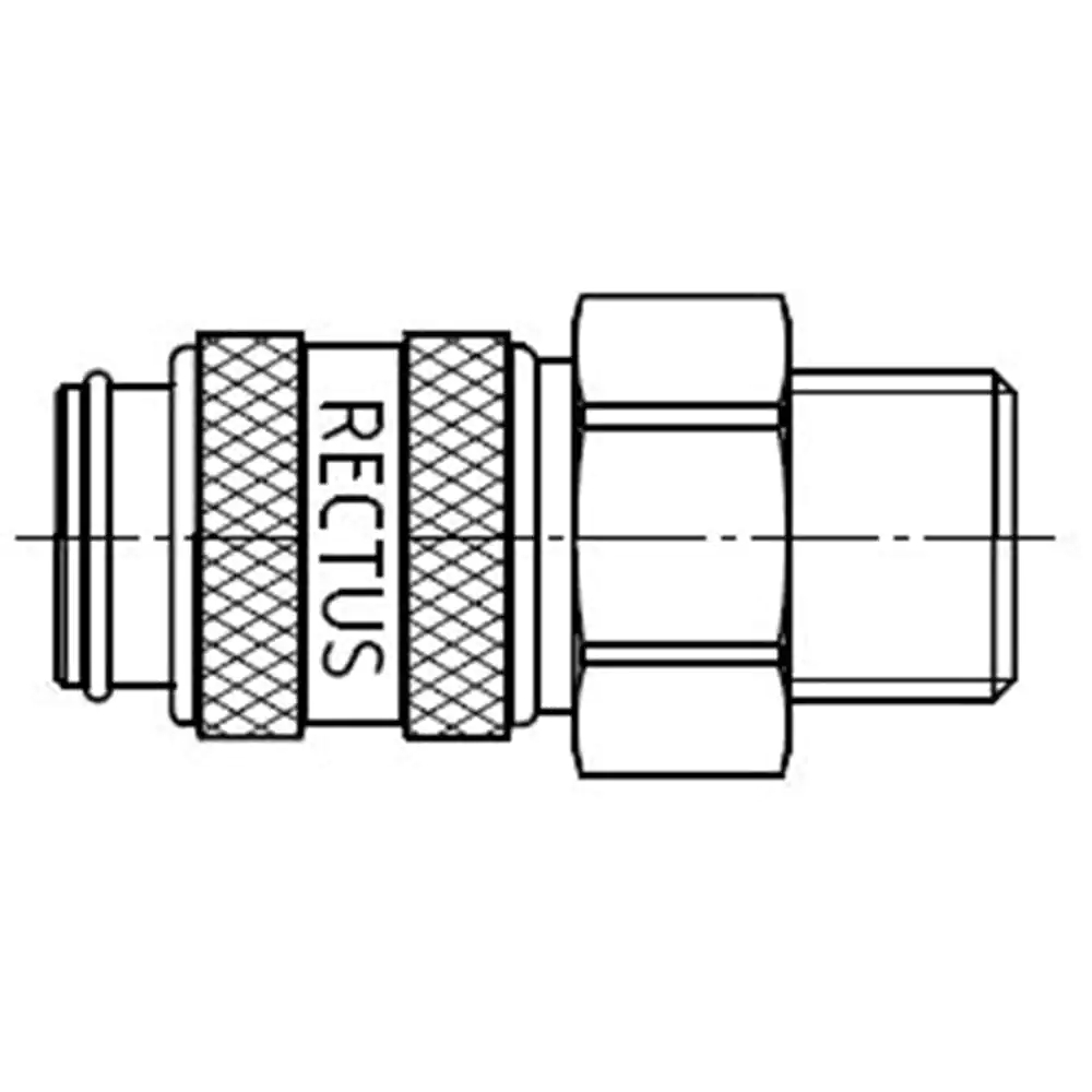 SERIE: 21  KUPPLUNG G1/4 AUSSENGEWINDE BSPP FKM SS