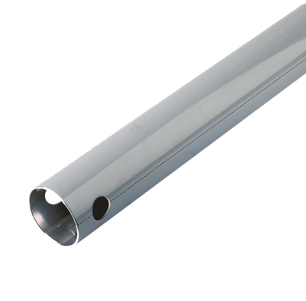 ALUMINIUMROHR GRAU 63×59 OHNE BOHRUNG L=3 Meter | 1003A63 06