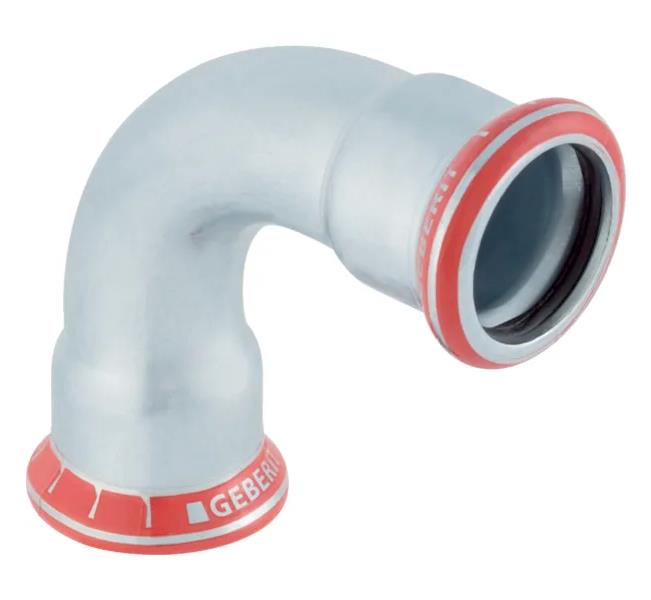 Mapress-Bogen aus C-Stahl, 90°, 54 mm