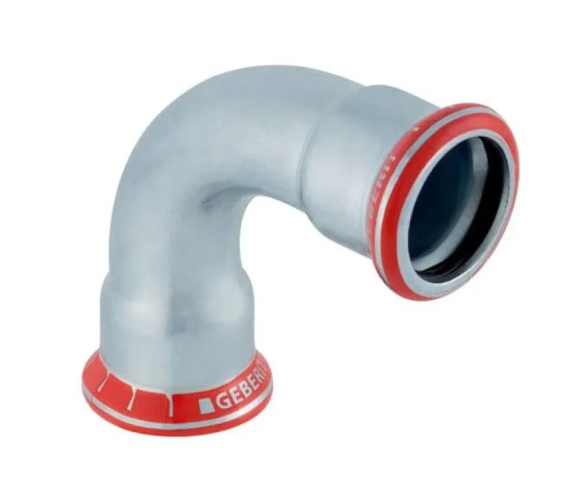 Mapress-Bogen aus C-Stahl, 90°, 22 mm