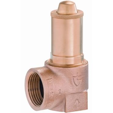 Abb. 527 BRONZE-MEMBRAN-SICHERHEITSVENTIL 1/2  4–7 bar (Auslaufartikel)