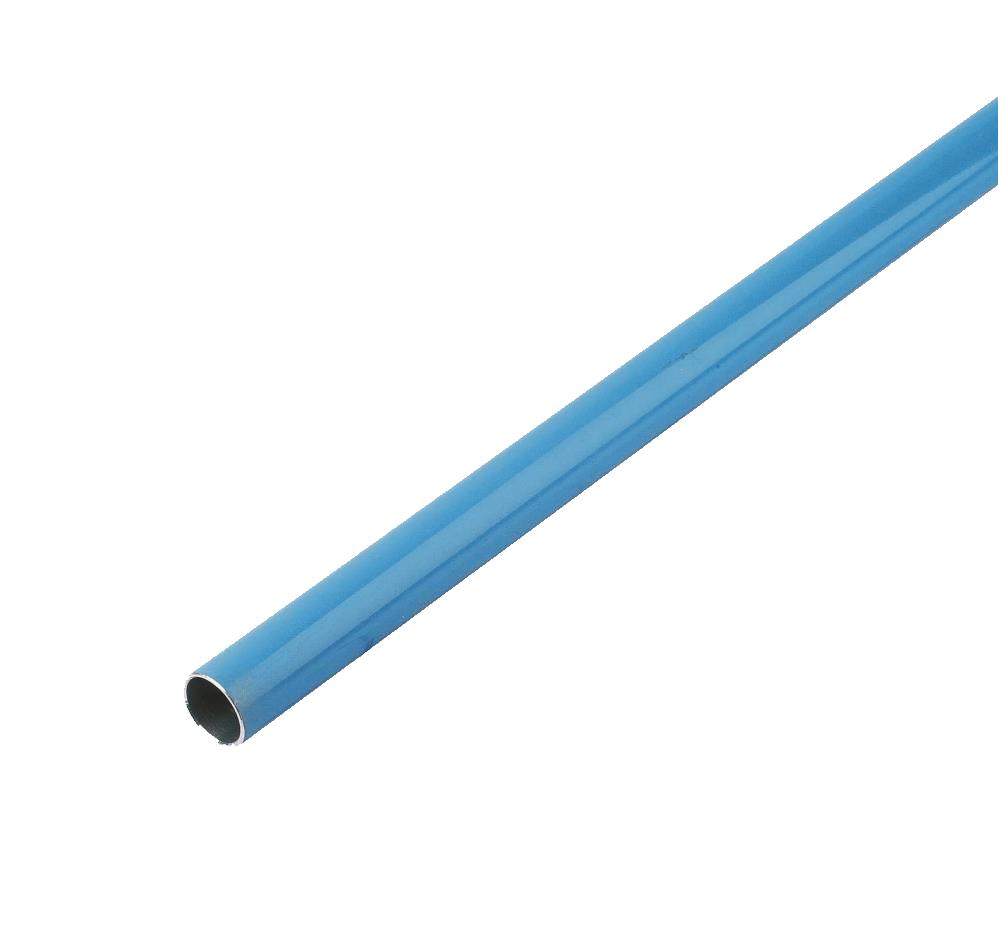 ALUMINIUMROHR, BLAU, 25 × 22, OHNE BOHRUNG, L = 3 Meter | 1003A25 04 00