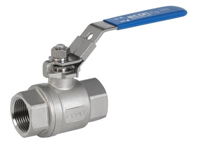 FIG.7752 G1/2" Edelstahl-Kugelhahn mit vollem Durchgang, PN68