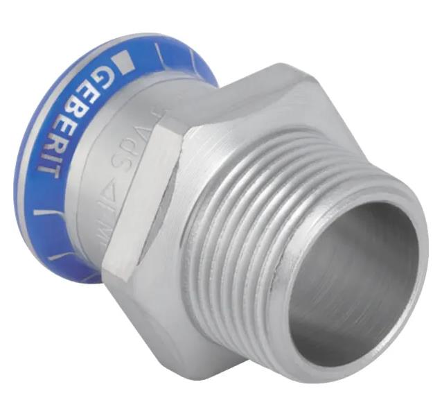 Mapress Edelstahl 316 Anschlussstück mit BU 12-R3/8"
